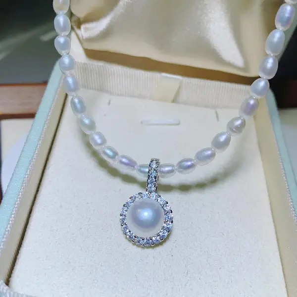 New Zircon Sunflower Universal Buckle Charm Detachable Natural Freshwater Pearl, TKMBeautySupply.com | Canada & USA and Europe Wide FREE shipping