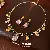 Colorful Zircon Water Drop Leaf Necklace European And American Heavy,tkmbeautysupply.com