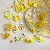 Yellow Small Freshable Versatile Flower Butterfly Earrings Simple Geometric Student,tkmbeautysupply.com