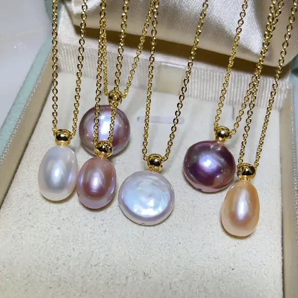 18k Gold-filled Ins French Retro Freshwater Real Pearl Necklace For, TKMBeautySupply.com | Canada & USA and Europe Wide FREE shipping