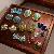 Medieval Vintage Blue Flower Retro Oil Drop Earrings Light Luxury,tkmbeautysupply.com