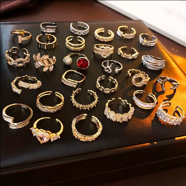 Real Gold Electroplated Love Open Ring,able, Luxurious And High-end Index, TKMBeautySupply.com | Canada & USA and Europe Wide FREE shipping