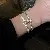 Zircon Square Adjustable Bracelet For Women Simple Light Luxury Braceletable,tkmbeautysupply.com
