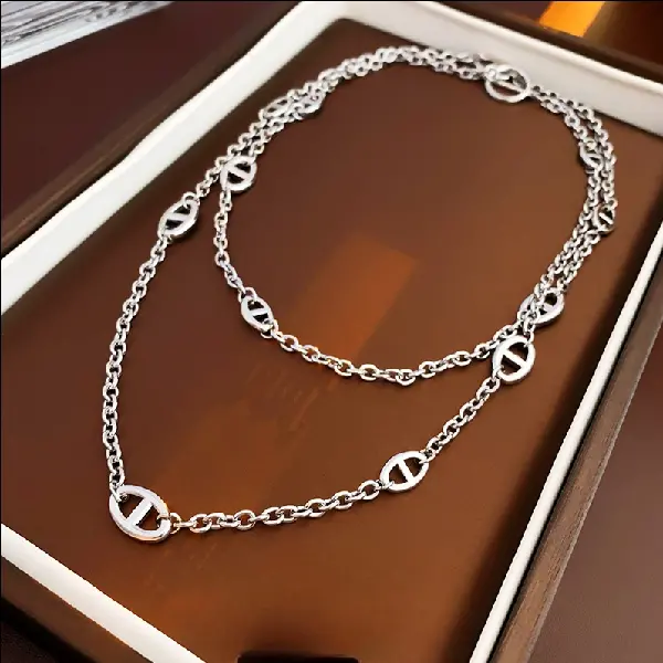 Koreanable Metal Pig Nose Necklace, Personalized And Versatile Clavicle Chain,, TKMBeautySupply.com | Canada & USA and Europe Wide FREE shipping