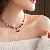 Titanium Steel Natural Stone Rice Bead Sun Necklace Retro Ethnic,tkmbeautysupply.com