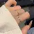 Real Gold Electroplated Zircon Geometric Twist Wave Ring Korean Personalized,tkmbeautysupply.com