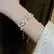Diamond Wavy Geometric Adjustable Bracelet Temperament Korean Ins Internet Celebrity,tkmbeautysupply.com