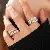 Love Zircon Cross Three-layer Open Ring Niche High-end Exquisite Finger,tkmbeautysupply.com