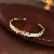 Real Gold Electroplated Zircon Letter Open Bracelet, Exquisite And Versatile,tkmbeautysupply.com