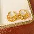 18k Real Gold Electroplating Hollow U-shaped Cross Earrings Exquisite Temperament,tkmbeautysupply.com