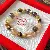 Artificial Crystal Tiger Eye Garnet Bracelet, Chinese, Versatile Light Luxury, - 20# bracelet-gold-coffee color