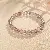 Artificial Crystal Tiger Eye Garnet Bracelet, Chinese, Versatile Light Luxury, - 21# Bracelet-Purple-(6mm)