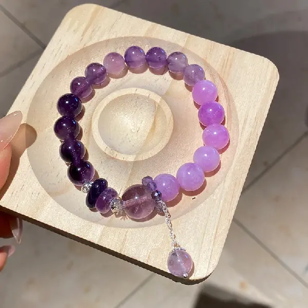 23# Bracelet-Purple Gravel,tkmbeautysupply.com