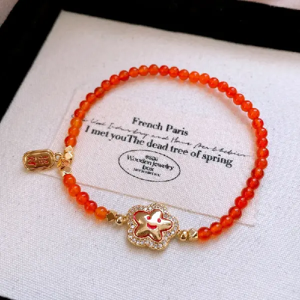25# bracelet-gold-red,tkmbeautysupply.com