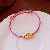 Artificial Crystal Tiger Eye Garnet Bracelet, Chinese, Versatile Light Luxury, - 26# Bracelet-Pink-Clown