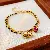 Artificial Crystal Tiger Eye Garnet Bracelet, Chinese, Versatile Light Luxury, - 31# bracelet-gold-black