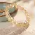 Artificial Crystal Tiger Eye Garnet Bracelet, Chinese, Versatile Light Luxury, - 21# Bracelet-Yellow-(8mm)
