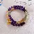Artificial Crystal Tiger Eye Garnet Bracelet, Chinese, Versatile Light Luxury, - 35# bracelet-gold-yellow-purple