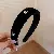 Small Fresh Fabric Striped Simple Hair Hoop Korean Versatile Sweet - 8# diamond butterfly headband
