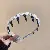 Small Fresh Fabric Striped Simple Hair Hoop Korean Versatile Sweet - 17# acrylic wool wrapped wavy headband