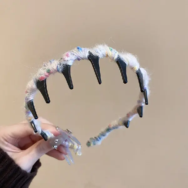 17# acrylic wool wrapped wavy headband,tkmbeautysupply.com