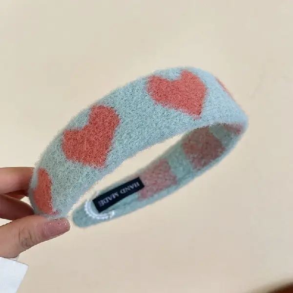 20# imitation cashmere love headband,tkmbeautysupply.com