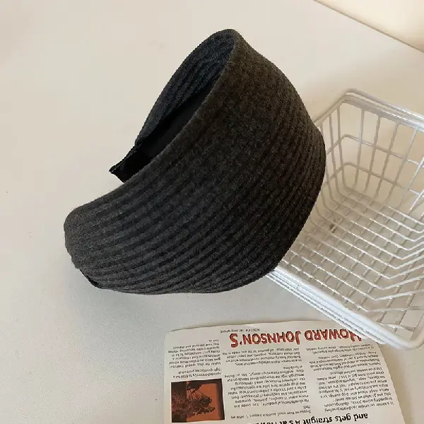 24# simple striped wool knitted acrylic arc headband,tkmbeautysupply.com