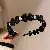 Small Fresh Fabric Striped Simple Hair Hoop Korean Versatile Sweet - 26# velvet wool bow headband