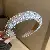 Small Fresh Fabric Striped Simple Hair Hoop Korean Versatile Sweet - 30# pearl rhinestone headband
