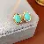 Medieval Vintage Multi-layered Green Stone Set,able And Versatile Bohemian Jewelry, - Silver Needle-Blue