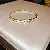 Real Gold Electroplated Zircon Letter Bracelet Cold Personality Ins Super - 8 bracelet-gold square.