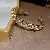 Real Gold Electroplated Zircon Letter Bracelet Cold Personality Ins Super - 9-opening bracelet-golden chain.