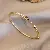 Real Gold Electroplated Zircon Letter Bracelet Cold Personality Ins Super - 10 Bracelet - Gold - Letter D.