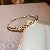 Real Gold Electroplated Zircon Letter Bracelet Cold Personality Ins Super - 12 bracelets - gold - staggered stitching.
