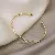 Real Gold Electroplated Zircon Letter Bracelet Cold Personality Ins Super - 37 gold open bracelet.