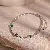 Zircon Flower Silver Series Bracelet Niche Light Luxury Design High-end - 22# Silver-Zircon Round Flower Bracelet