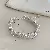 Zircon Flower Silver Series Bracelet Niche Light Luxury Design High-end - 49# Silver-Pink Manta Rose Pearl Zircon Braided Flower Bracelet
