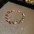Real Gold Electroplated Emerald Crystal Bracelet, Light Luxury, Personalizedy Zircon, - 8# bracelet-rose gold