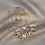 Real Gold Electroplated Emerald Crystal Bracelet, Light Luxury, Personalizedy Zircon, - .Real gold electroplated opal zircon butterfly bracelet