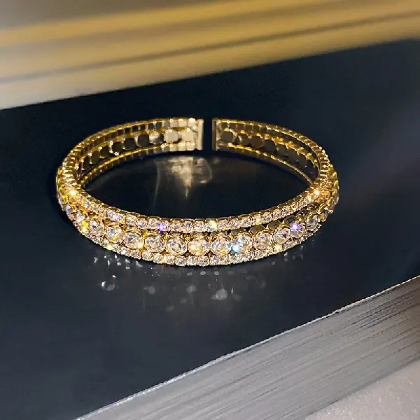 7 gold open bracelet,tkmbeautysupply.com