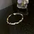 Emerald Square Geometric Diamond-set Zircon Open Bracelet Light Luxury Personality - 14 gold square bracelet