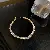 Emerald Square Geometric Diamond-set Zircon Open Bracelet Light Luxury Personality - 15 gold oval bracelet