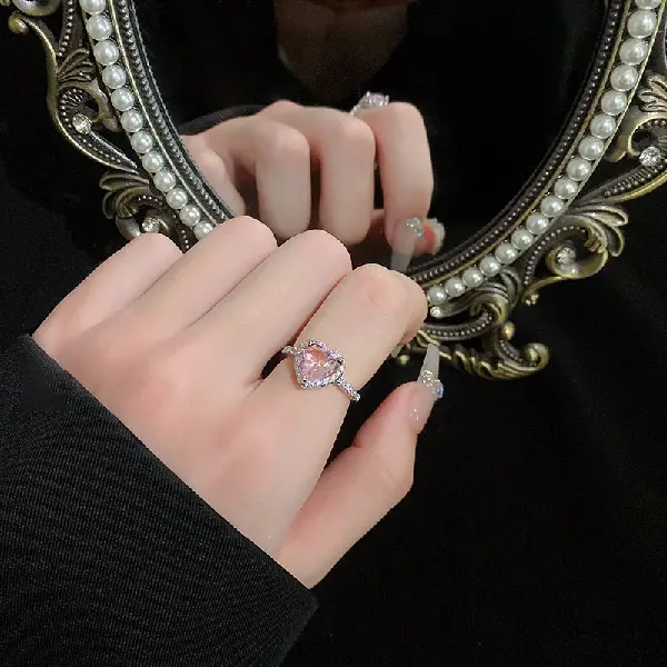 2# Ring-Zircon Love Open Ring,tkmbeautysupply.com