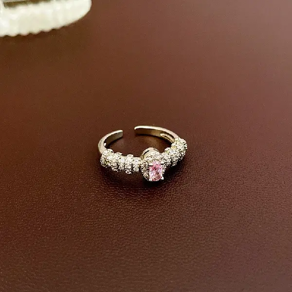 4# Ring-Zircon Oval Open Ring,tkmbeautysupply.com