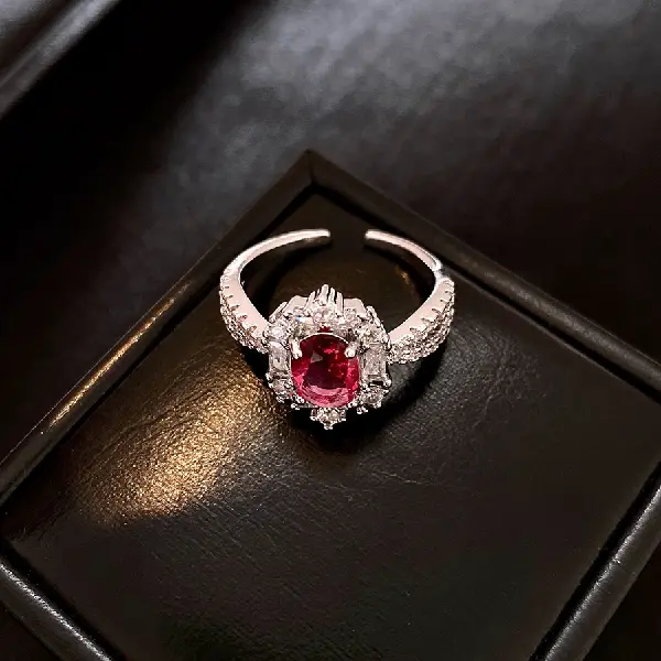 6# Ring-Zircon Oval Open Ring,tkmbeautysupply.com