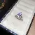 Zirconia Geometric Oval Open Ring Niche High-end Exquisite Temperamentable Versatile - 12# Ring-Zircon Round Diamond Flower Open Ring