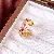 Zirconia Geometric Oval Open Ring Niche High-end Exquisite Temperamentable Versatile - 16# ring-18k real gold electroplated zircon copper coin round fashionable open ring