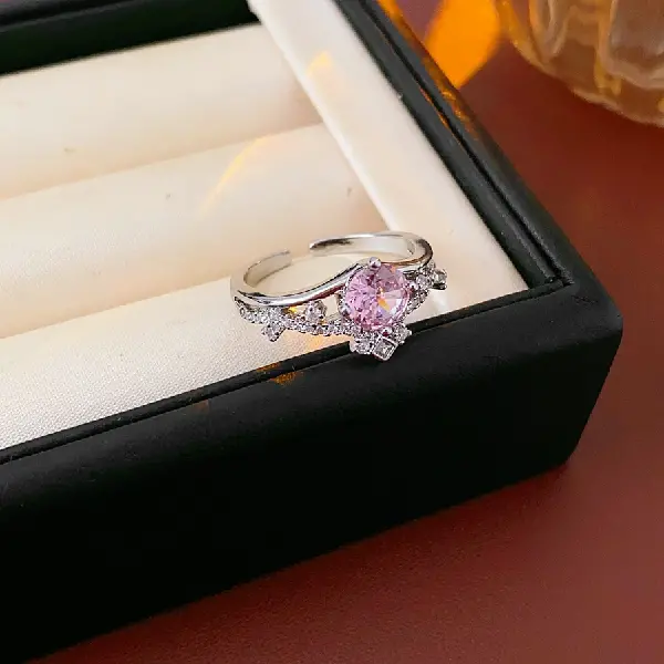 20# Ring-Zircon Crown Open Ring,tkmbeautysupply.com