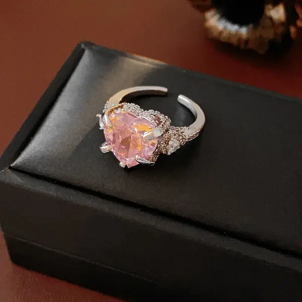 23# Ring-Zircon Love Fashion Simple Open Ring,tkmbeautysupply.com