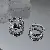 Zircon Love Double Layer Open Ringable Luxurious Niche Design Index - 14# silver geometric ring (set of 2).